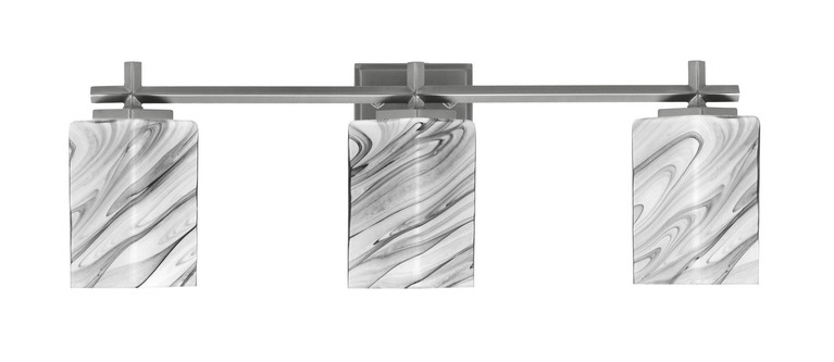 Toltec Lighting - 1213-GP-549 - Three Light Bath Bar - Franklin - Graphite
