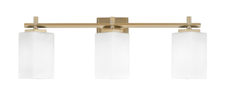 Toltec Lighting - 1213-NAB-541 - Three Light Bath Bar - Franklin - New Age Brass