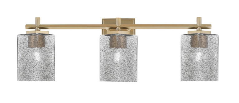 Toltec Lighting - 1213-NAB-542 - Three Light Bath Bar - Franklin - New Age Brass
