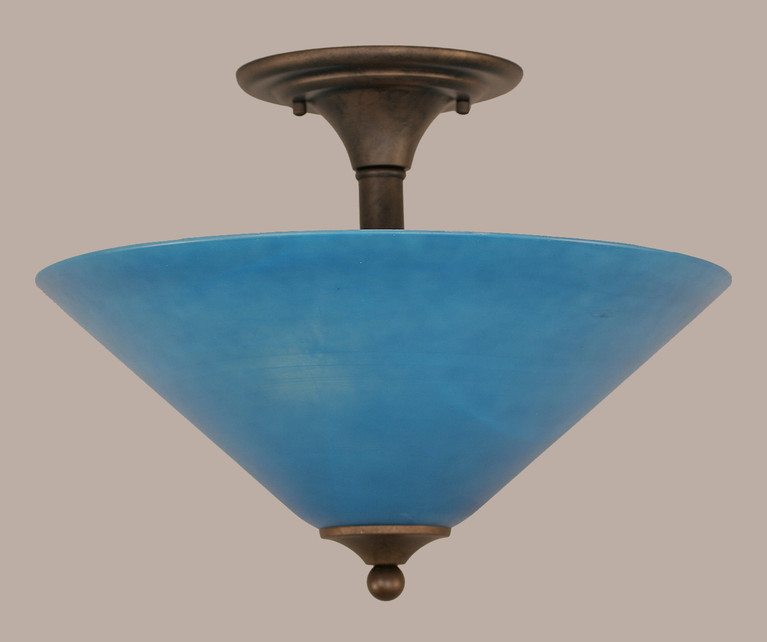 Toltec Lighting - 121-BRZ-415 - Two Light Semi-Flush Mount - Any - Bronze