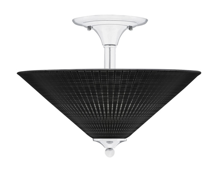 Toltec Lighting - 121-CH-4019 - Two Light Semi-Flush Mount - Semi-Flushes - Chrome