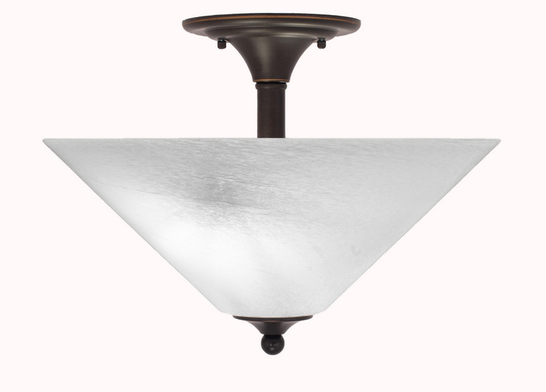 Toltec Lighting - 121-DG-2161 - Two Light Semi-Flush Mount - Any - Dark Granite