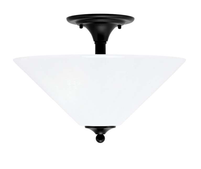 Toltec Lighting - 121-MB-2161 - Two Light Semi-Flush Mount - Semi-Flushes - Matte Black