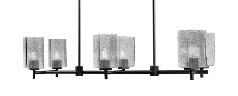 Toltec Lighting - 1226-MB-542 - Six Light Island Pendant - Franklin - Matte Black