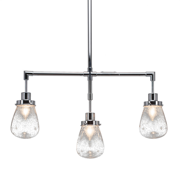 Toltec Lighting - 1243-CH-471 - Three Light Island Pendant - Meridian - Chrome