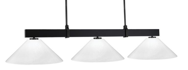 Toltec Lighting - 1253-MB-2161 - Three Light Bar - Wellington - Matte Black