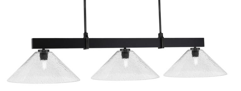 Toltec Lighting - 1253-MB-2162 - Three Light Bar - Wellington - Matte Black