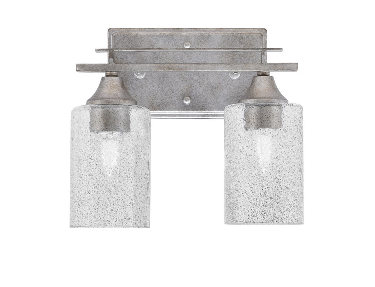 Toltec Lighting - 132-AS-3002 - Two Light Bath Bar - Uptowne - Aged Silver