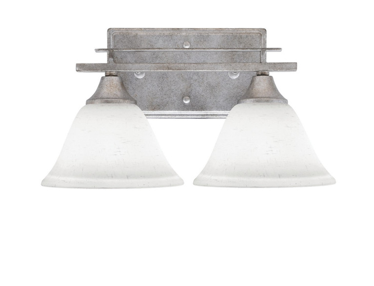 Toltec Lighting - 132-AS-311 - Two Light Bath Bar - Uptowne - Aged Silver