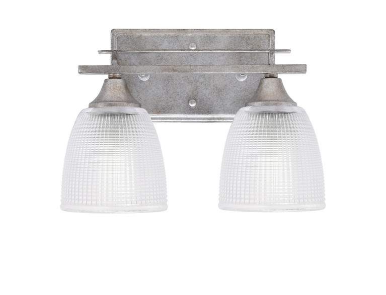 Toltec Lighting - 132-AS-500 - Two Light Bath Bar - Uptowne - Aged Silver