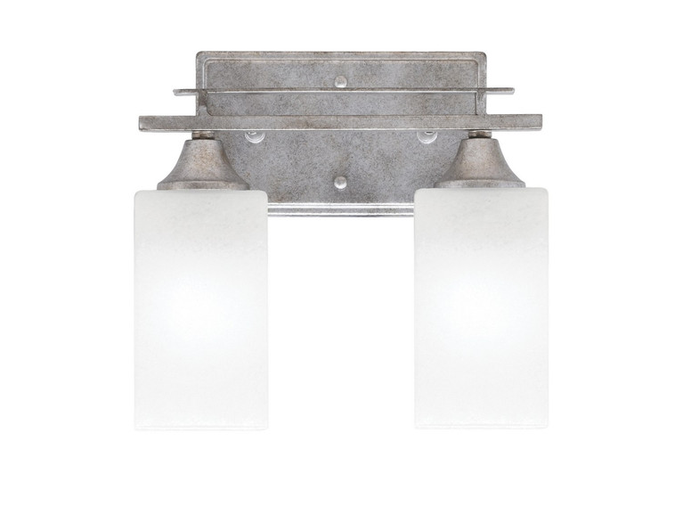 Toltec Lighting - 132-AS-541 - Two Light Bath Bar - Uptowne - Aged Silver