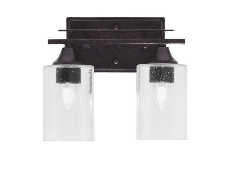 Toltec Lighting - 132-DG-300 - Two Light Bath Bar - Uptowne - Dark Granite