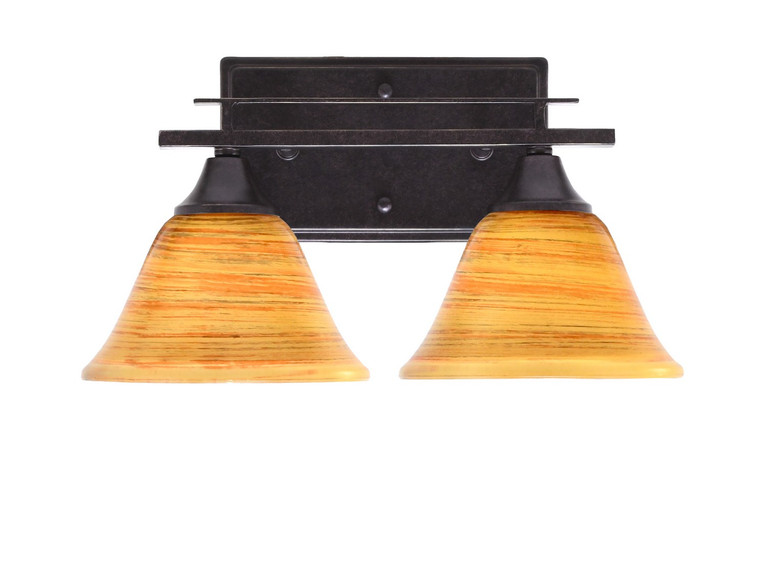 Toltec Lighting - 132-DG-454 - Two Light Bath Bar - Uptowne - Dark Granite