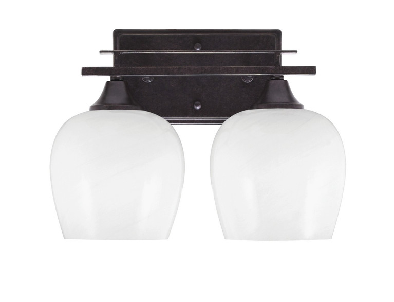 Toltec Lighting - 132-DG-4811 - Two Light Bath Bar - Uptowne - Dark Granite
