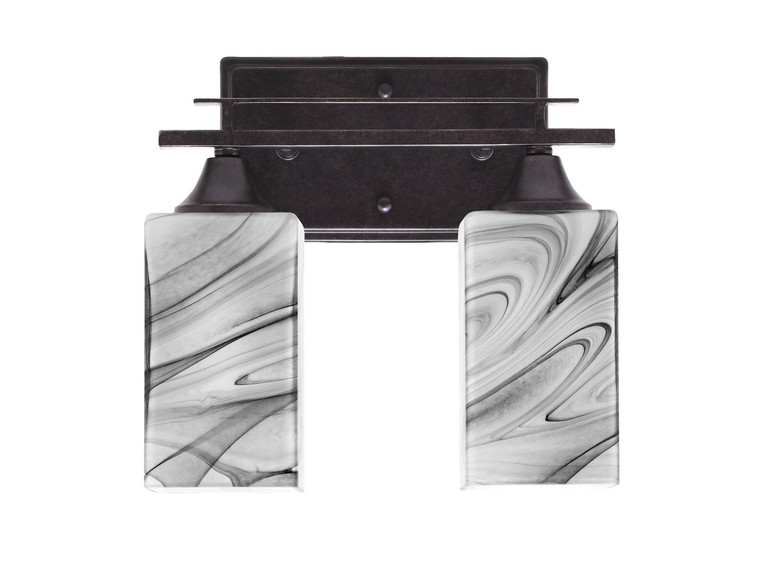 Toltec Lighting - 132-DG-549 - Two Light Bath Bar - Uptowne - Dark Granite
