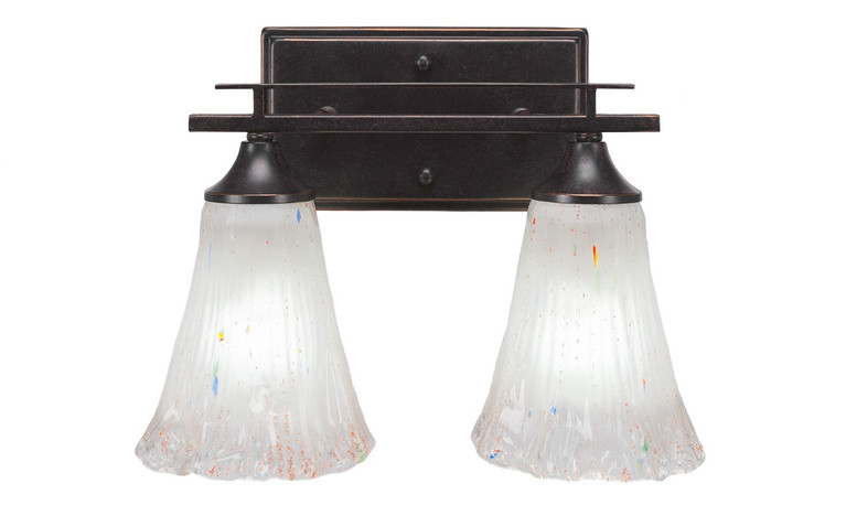 Toltec Lighting - 132-DG-721 - Two Light Bath Bar - Uptowne - Dark Granite