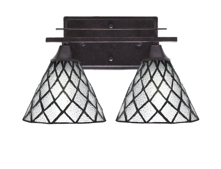 Toltec Lighting - 132-DG-9185 - Two Light Bath Bar - Uptowne - Dark Granite