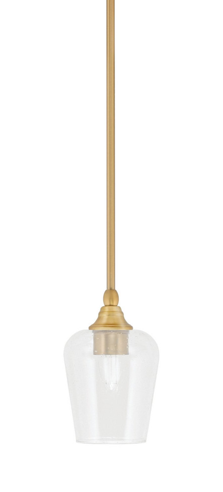 Toltec Lighting - 23-NAB-210 - One Light Mini Pendant - Stem - New Age Brass