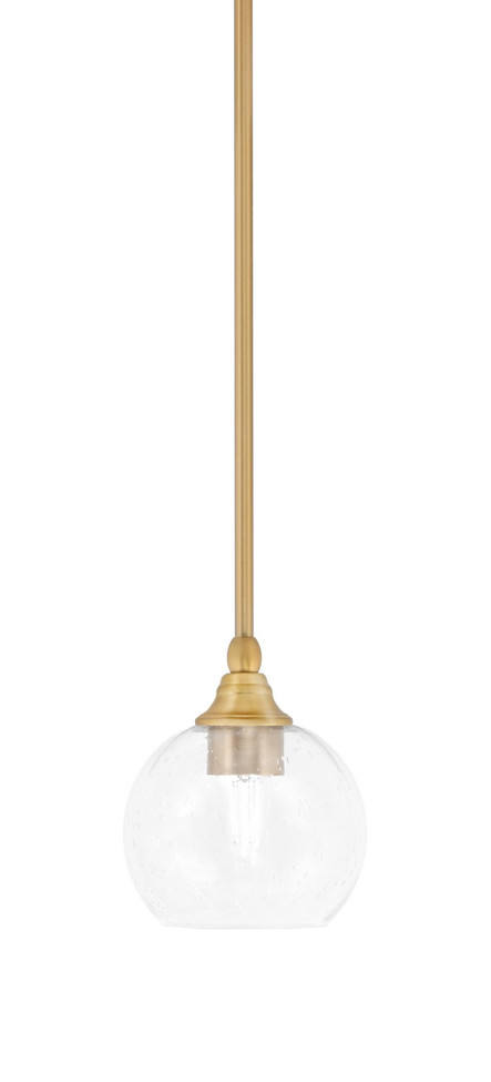 Toltec Lighting - 23-NAB-4100 - One Light Mini Pendant - Stem - New Age Brass