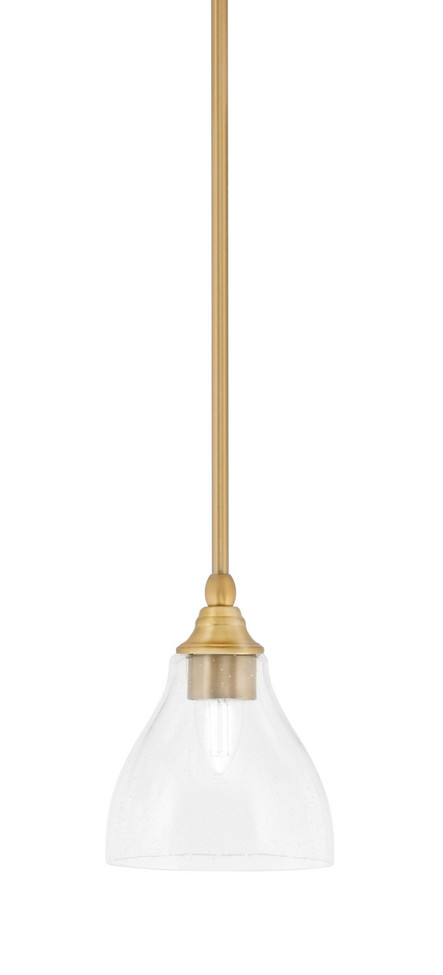 Toltec Lighting - 23-NAB-4760 - One Light Mini Pendant - Stem - New Age Brass