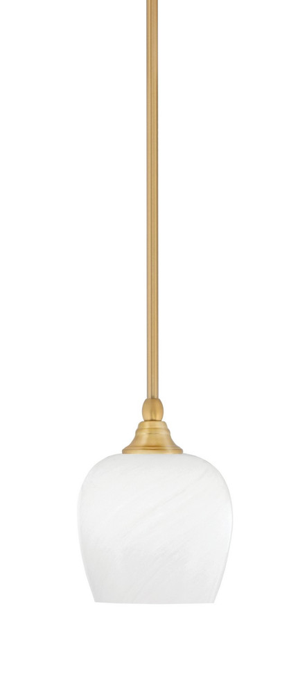 Toltec Lighting - 23-NAB-4811 - One Light Mini Pendant - Stem - New Age Brass