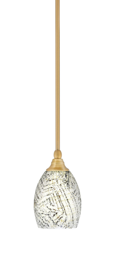 Toltec Lighting - 23-NAB-5054 - One Light Mini Pendant - Stem - New Age Brass