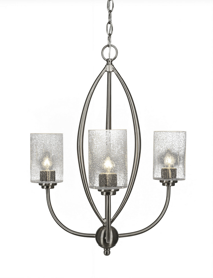 Toltec Lighting - 2413-BN-300 - Three Light Chandelier - Marquise - Brushed Nickel