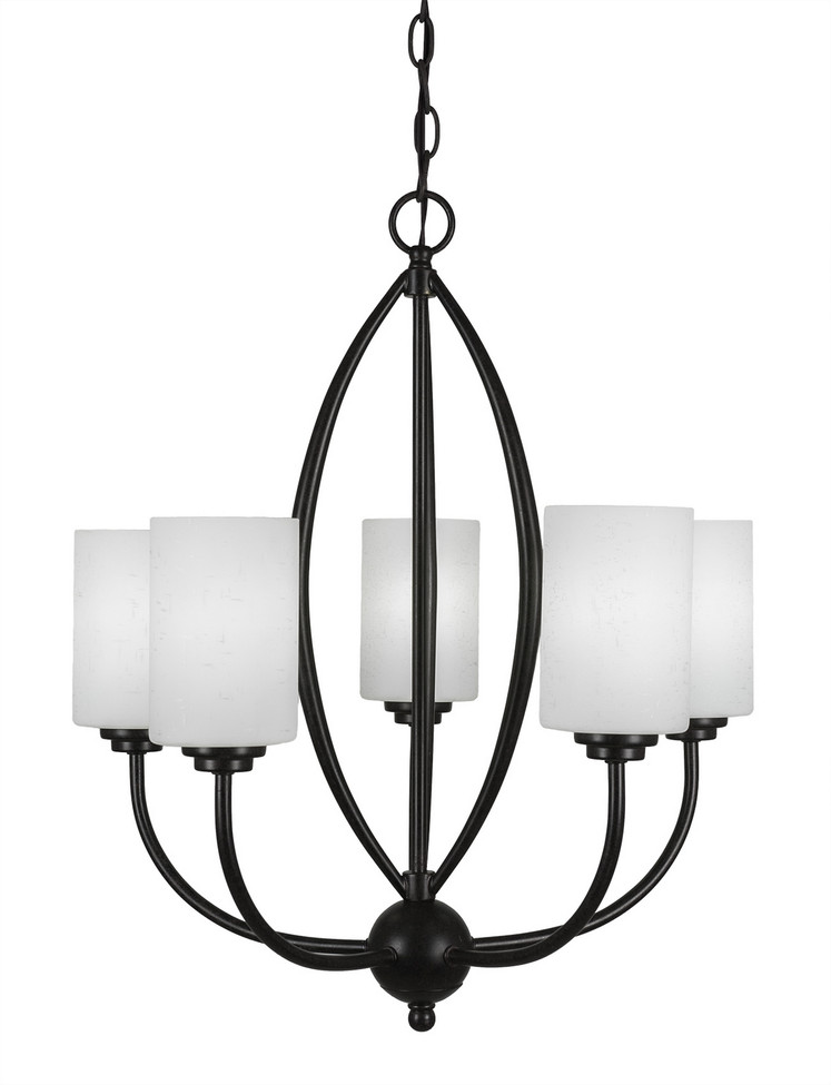 Toltec Lighting - 2415-DG-310 - Five Light Chandelier - Marquise - Dark Granite