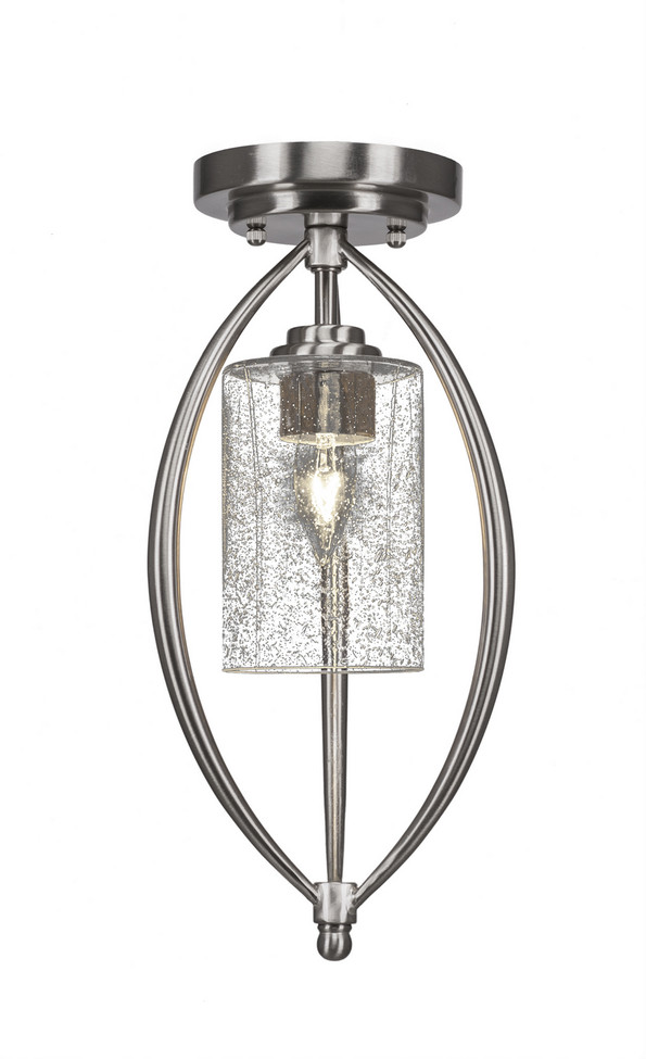 Toltec Lighting - 2417-BN-300 - One Light Semi-Flush Mount - Marquise - Brushed Nickel