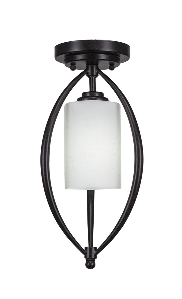 Toltec Lighting - 2417-DG-310 - One Light Semi-Flush Mount - Marquise - Dark Granite