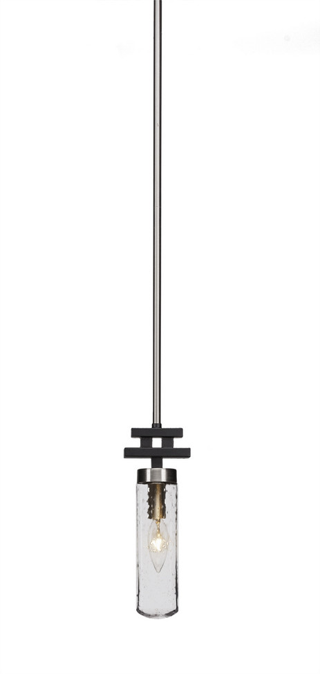 Toltec Lighting - 2501-MBBN-600 - One Light Mini Pendant - Salinda - Matte Black & Brushed Nickel