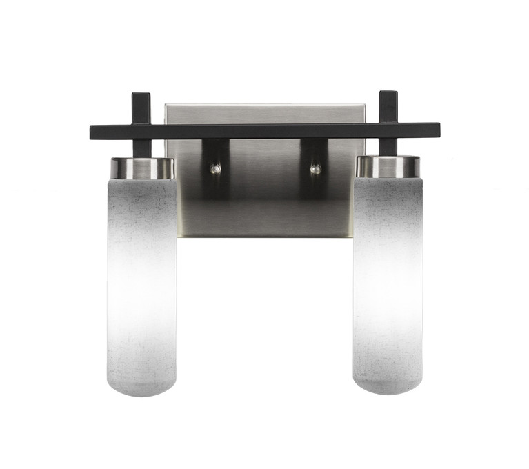 Toltec Lighting - 2512-MBBN-601 - Two Light Bath Bar - Salinda - Matte Black & Brushed Nickel