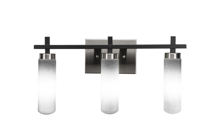 Toltec Lighting - 2513-MBBN-601 - Three Light Bath Bar - Salinda - Matte Black & Brushed Nickel