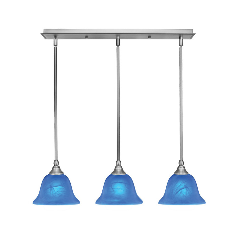 Toltec Lighting - 25-BN-4155 - Three Light Linear Pendalier - Any - Brushed Nickel