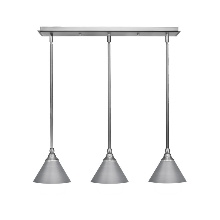 Toltec Lighting - 25-BN-421 - Three Light Linear Pendalier - Any - Brushed Nickel