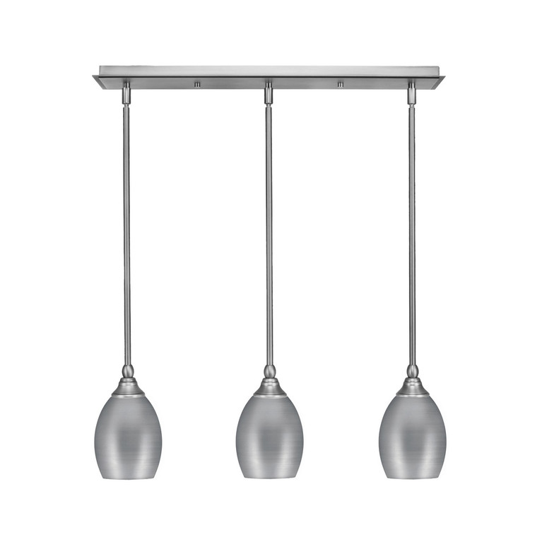 Toltec Lighting - 25-BN-426 - Three Light Linear Pendalier - Any - Brushed Nickel