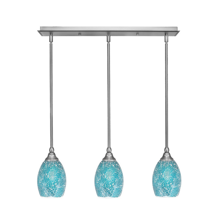 Toltec Lighting - 25-BN-5055 - Three Light Linear Pendalier - Any - Brushed Nickel