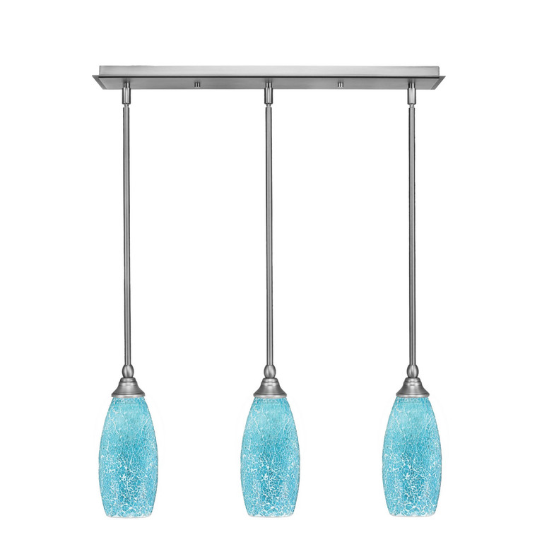 Toltec Lighting - 25-BN-5065 - Three Light Linear Pendalier - Any - Brushed Nickel