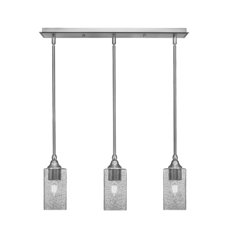 Toltec Lighting - 25-BN-542 - Three Light Linear Pendalier - Stem - Brushed Nickel