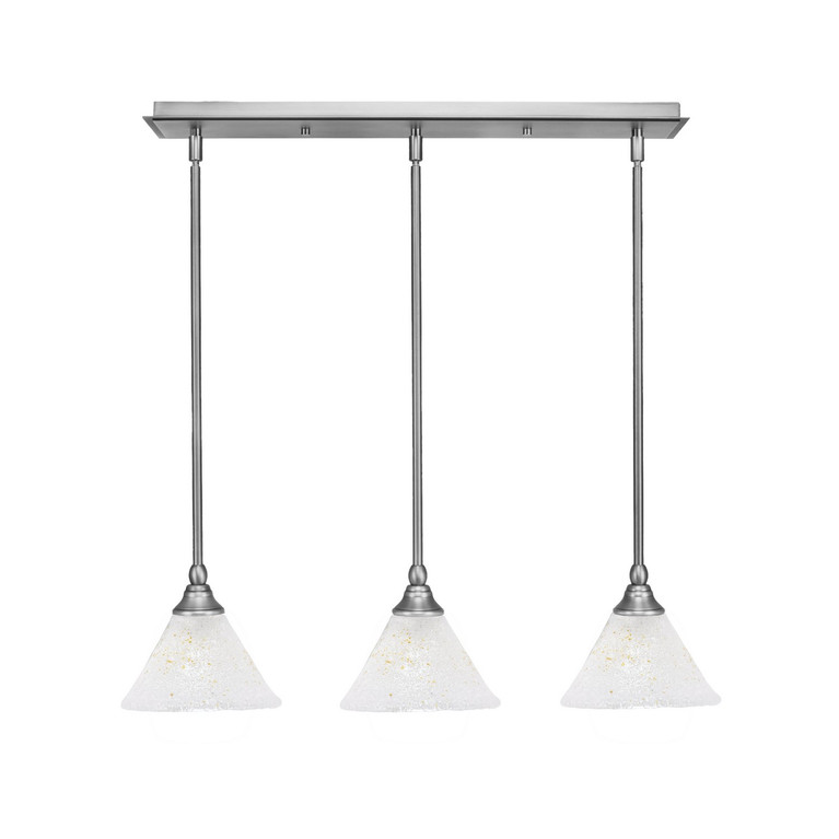 Toltec Lighting - 25-BN-7145 - Three Light Linear Pendalier - Any - Brushed Nickel
