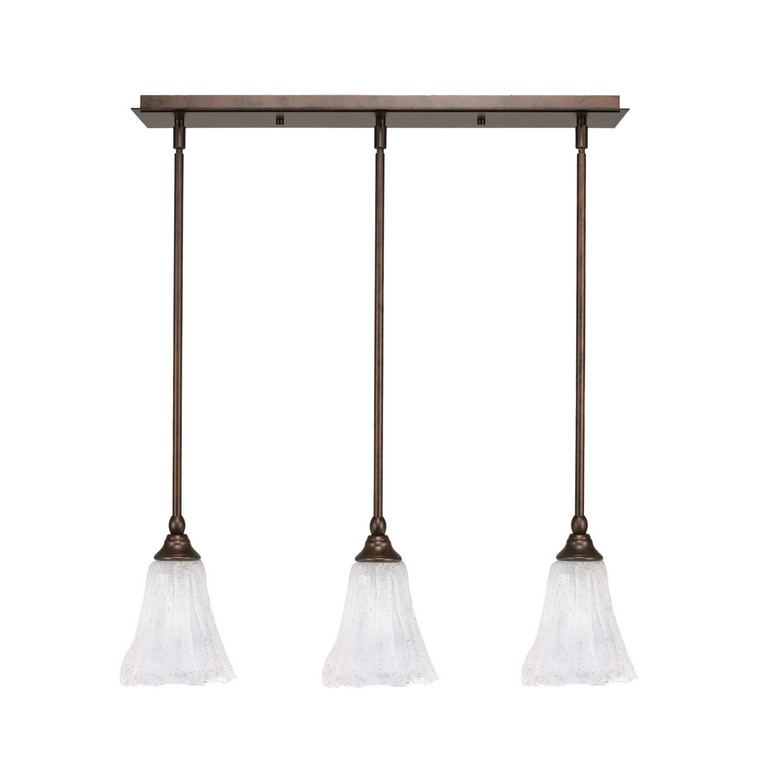 Toltec Lighting - 25-BRZ-729 - Three Light Linear Pendalier - Any - Bronze