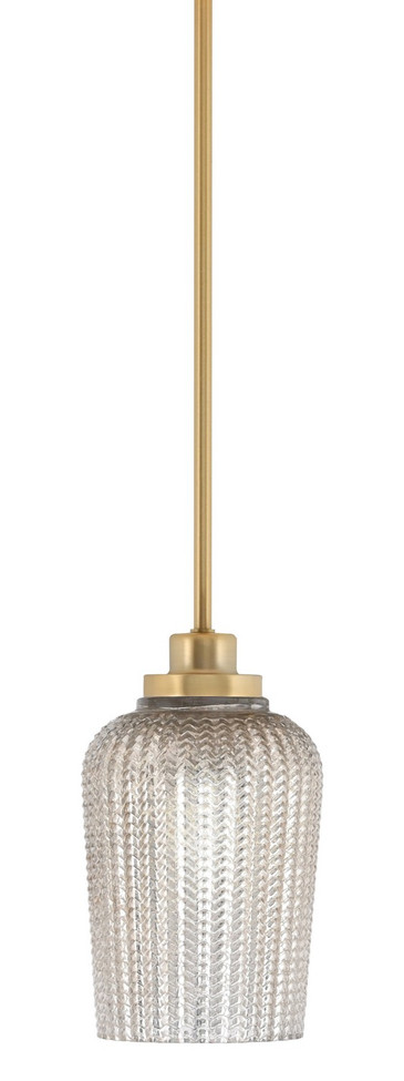 Toltec Lighting - 2601-NAB-4253 - One Light Mini Pendant - Odyssey - New Age Brass