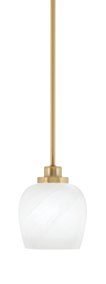 Toltec Lighting - 2601-NAB-4811 - One Light Mini Pendant - Odyssey - New Age Brass