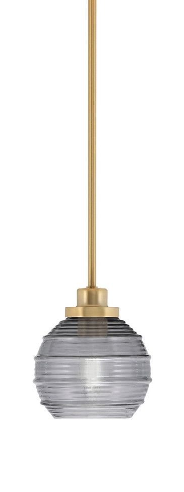 Toltec Lighting - 2601-NAB-5112 - One Light Mini Pendant - Odyssey - New Age Brass