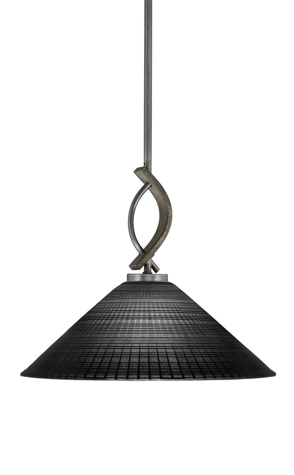 Toltec Lighting - 2901-GPDW-4019 - One Light Pendant - Monterey - Graphite & Painted Distressed