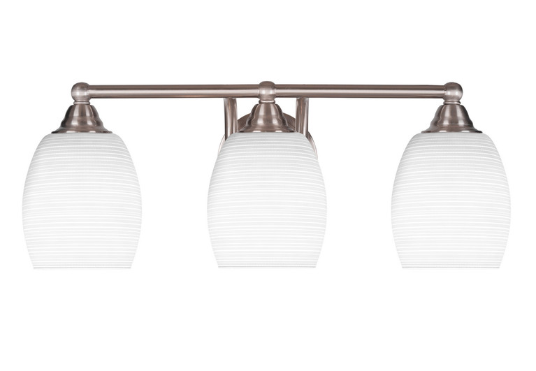 Toltec Lighting - 3423-BN-4021 - Three Light Bath Bar - Paramount - Brushed Nickel
