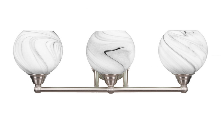 Toltec Lighting - 3423-BN-4109 - Three Light Bath Bar - Paramount - Brushed Nickel