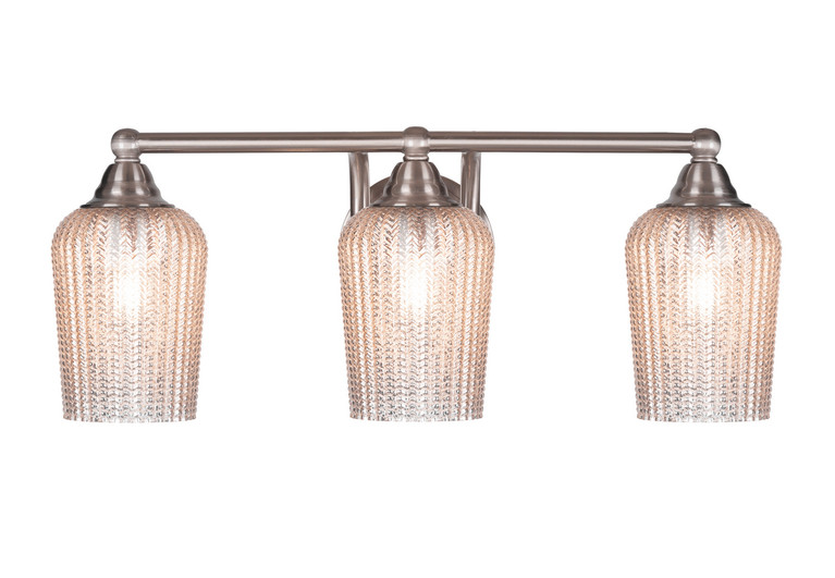 Toltec Lighting - 3423-BN-4253 - Three Light Bath Bar - Paramount - Brushed Nickel