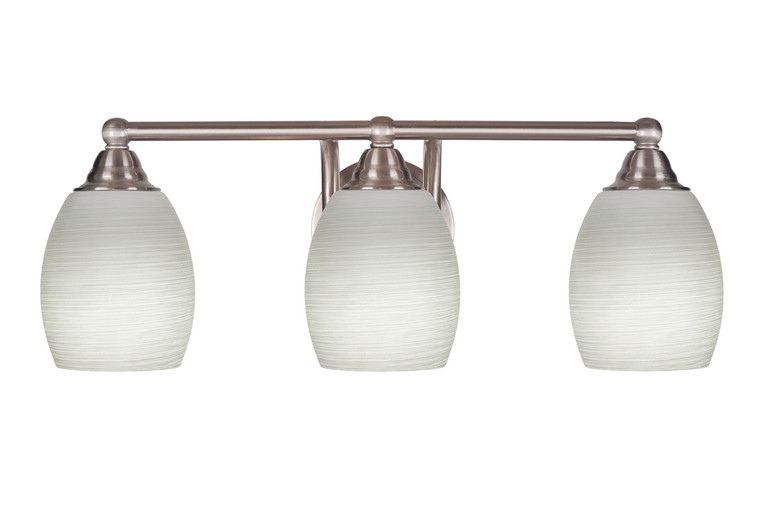 Toltec Lighting - 3423-BN-615 - Three Light Bath Bar - Paramount - Brushed Nickel