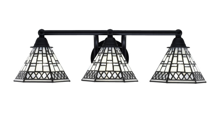 Toltec Lighting - 3423-MB-9105 - Three Light Bath Bar - Paramount - Matte Black
